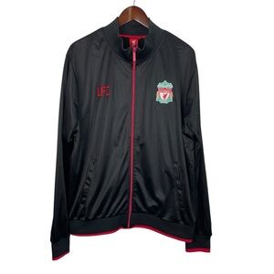 Liverpool Football Club | Black Red Logo Zip Jacket